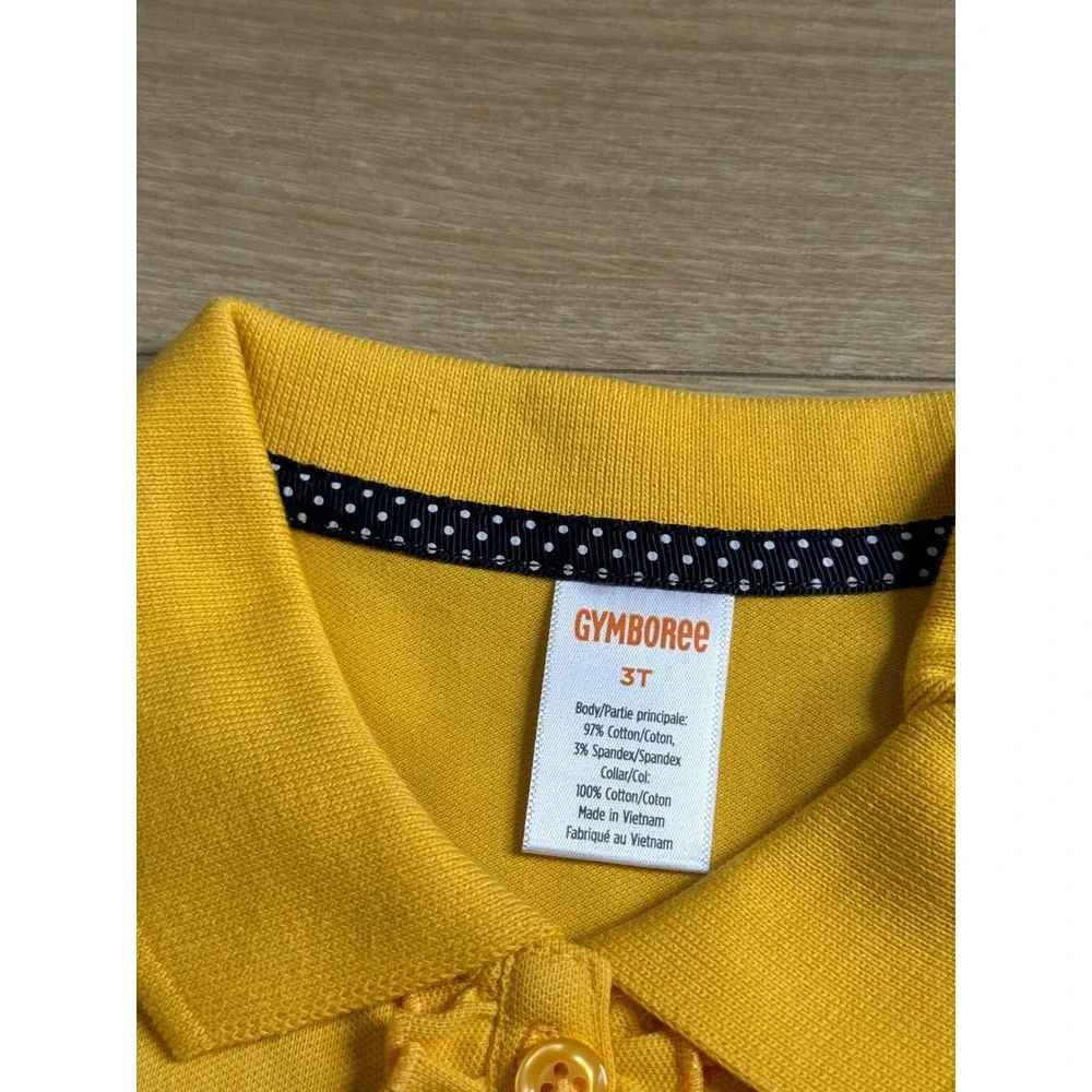 NWT Girls Kids Gymboree playproof uniforms nanotex short sleeve polo size 3T